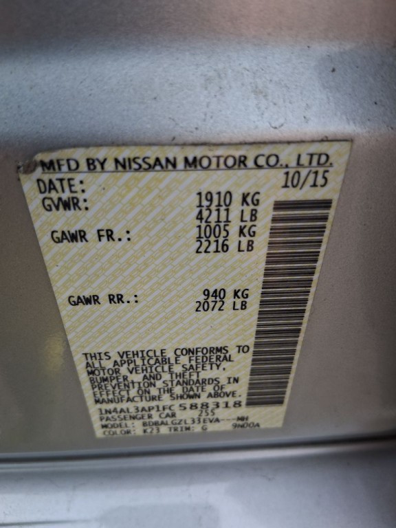 2015 Nissan Altima Image 57