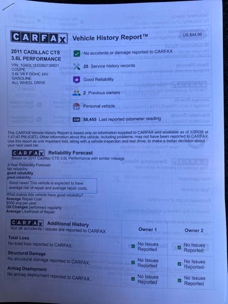 2011 Cadillac CTS Image 28