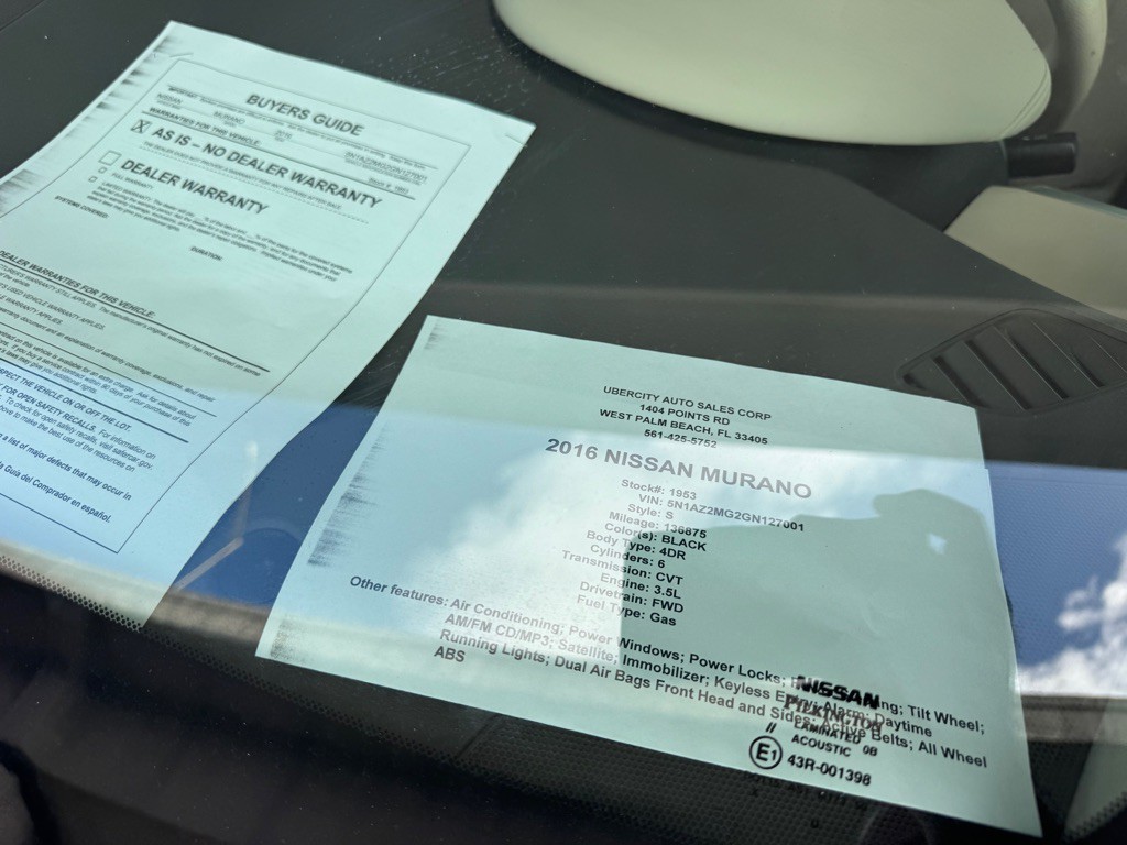 2016 Nissan Murano Image 7