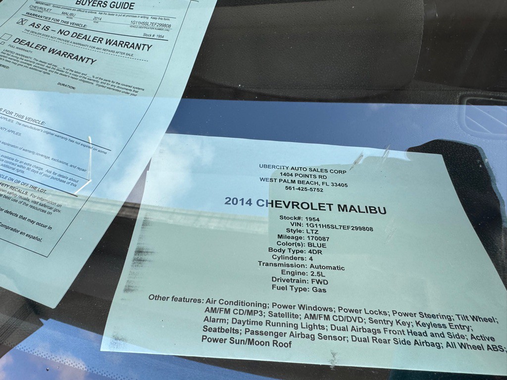 2014 Chevrolet Malibu Image 18