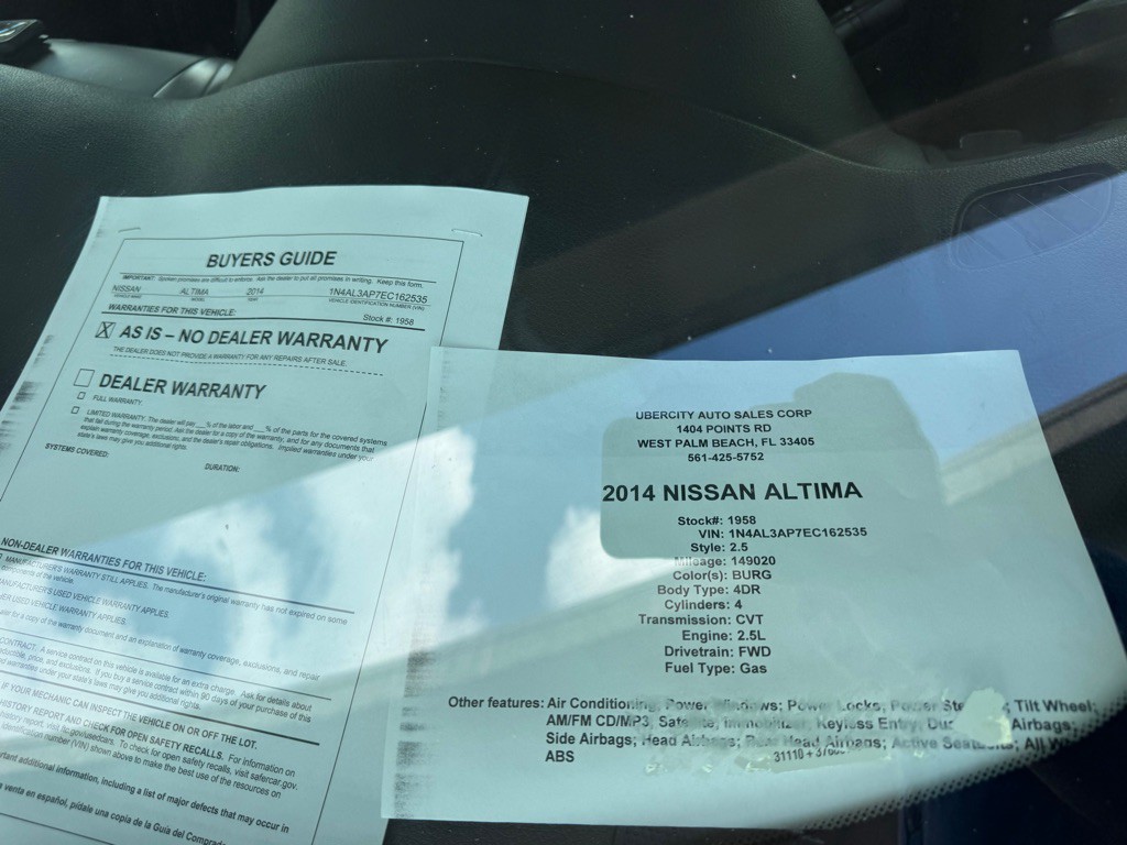 2014 Nissan Altima Image 10