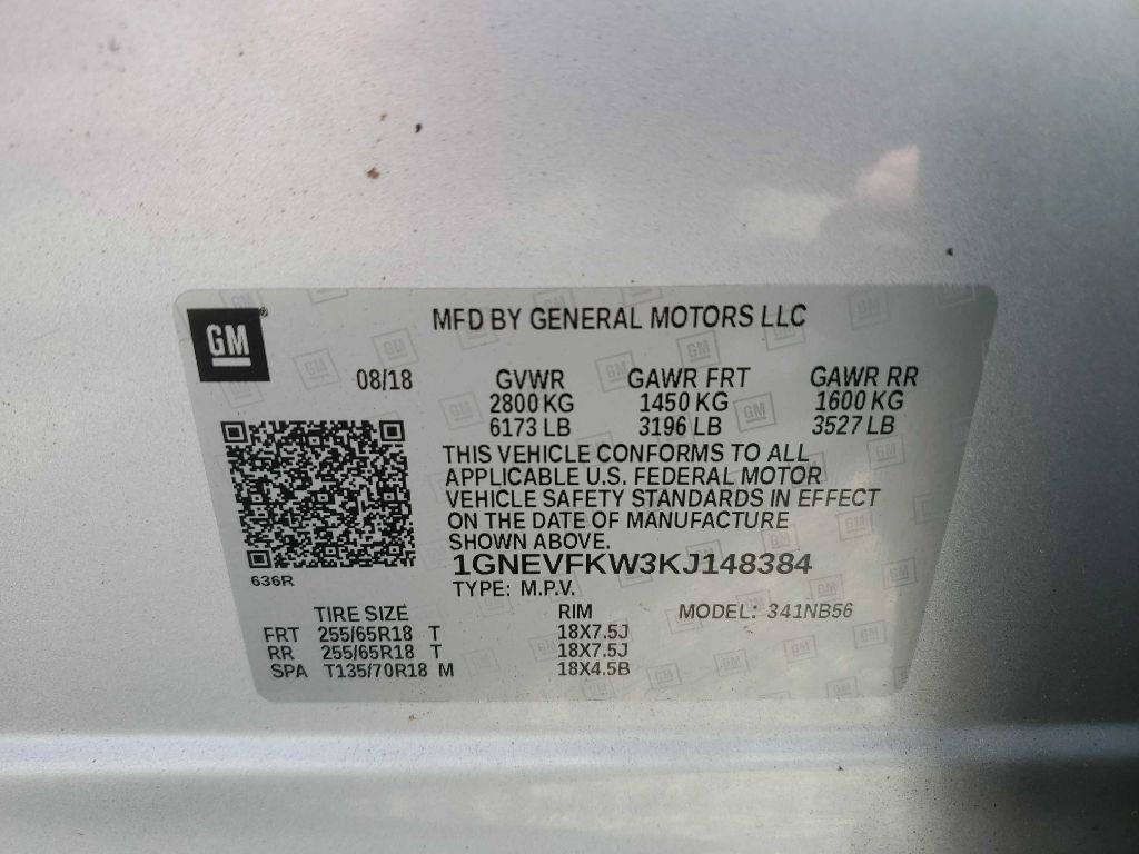 2019 Chevrolet Traverse Image 14