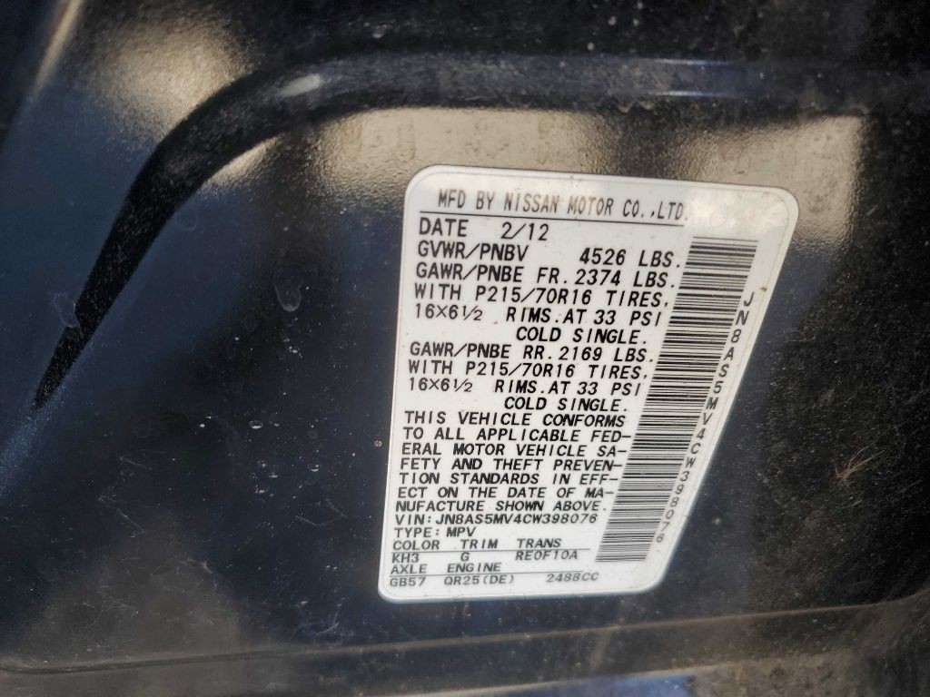 2012 Nissan Rogue Image 10