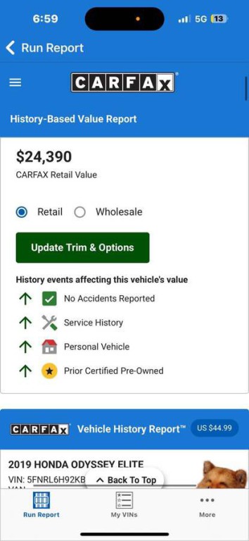 2019 Honda Odyssey Image 24