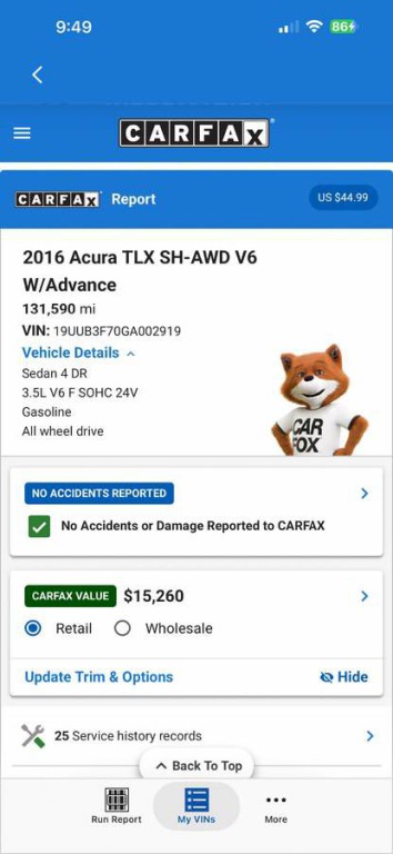 2016 Acura TL Image 24