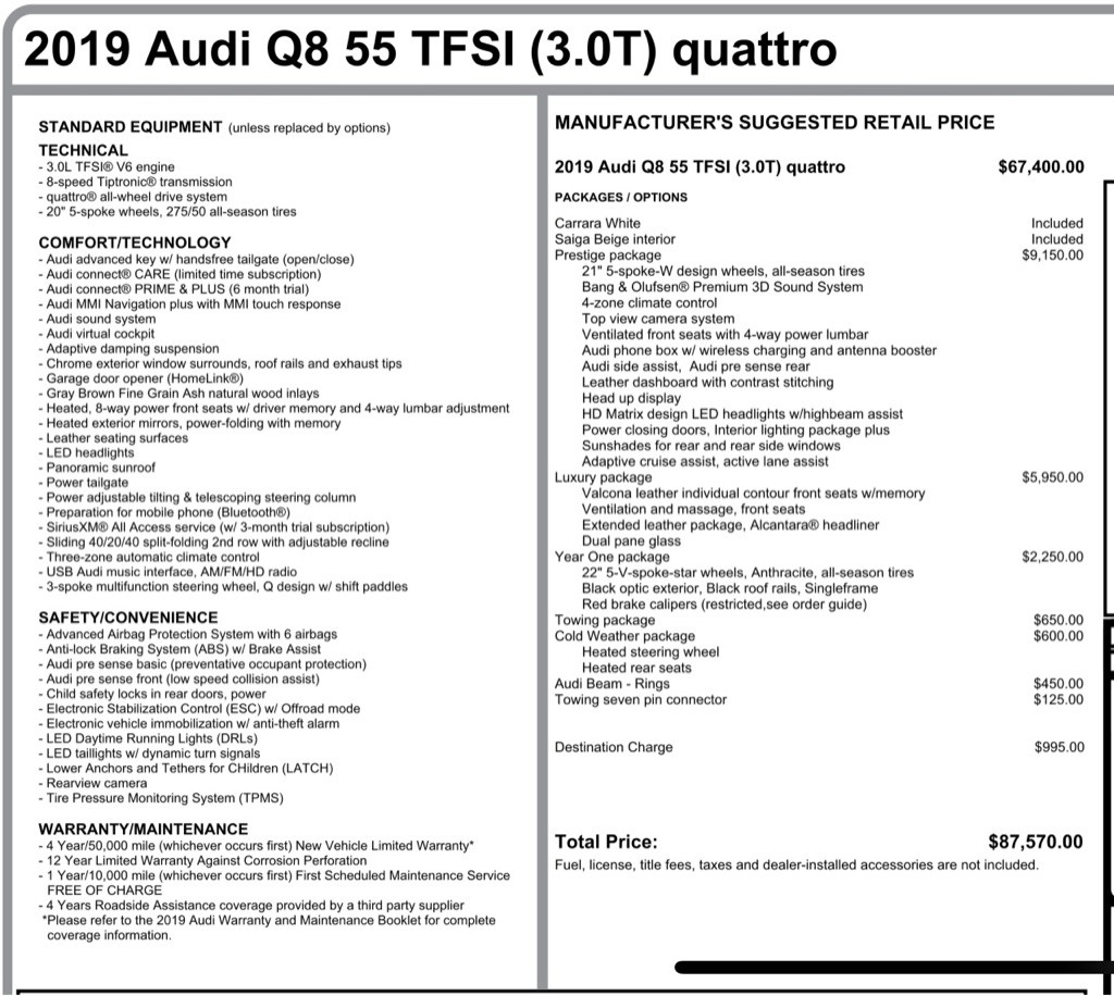 2019 Audi Q8 Image 57