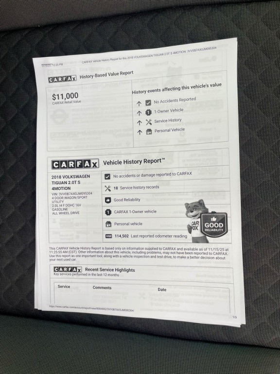 2018 Volkswagen Tiguan Image 16
