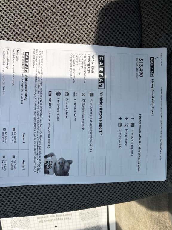 2015 Nissan Frontier Image 12