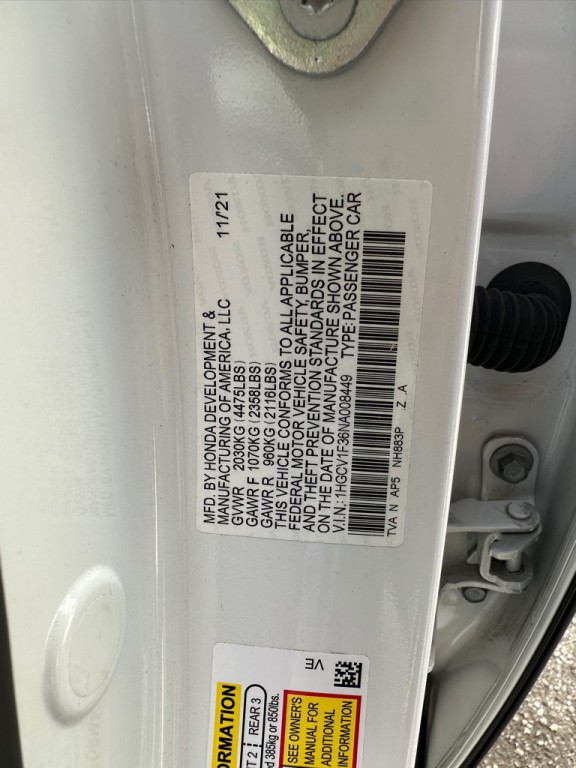 2022 Honda Accord Image 5