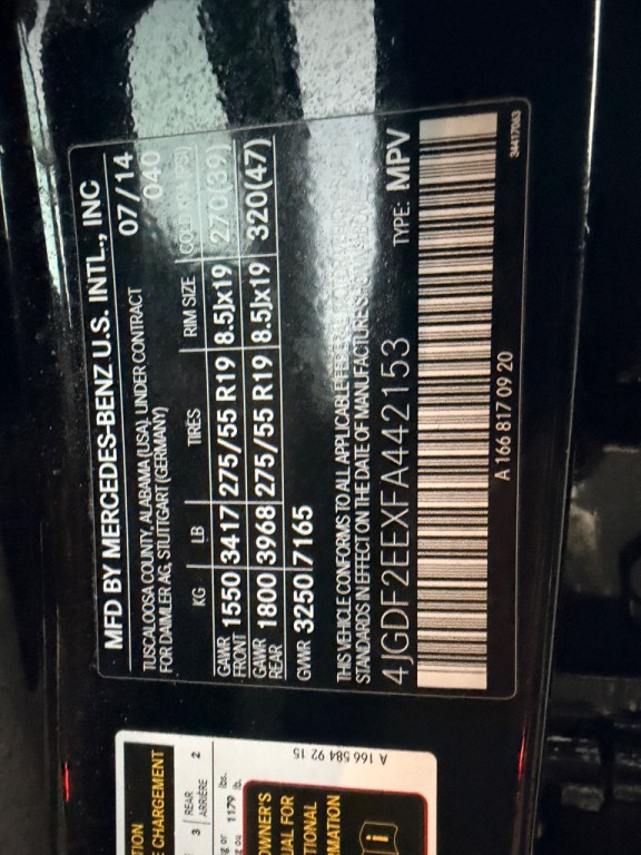 2015 Mercedes-Benz GL-Class Image 14