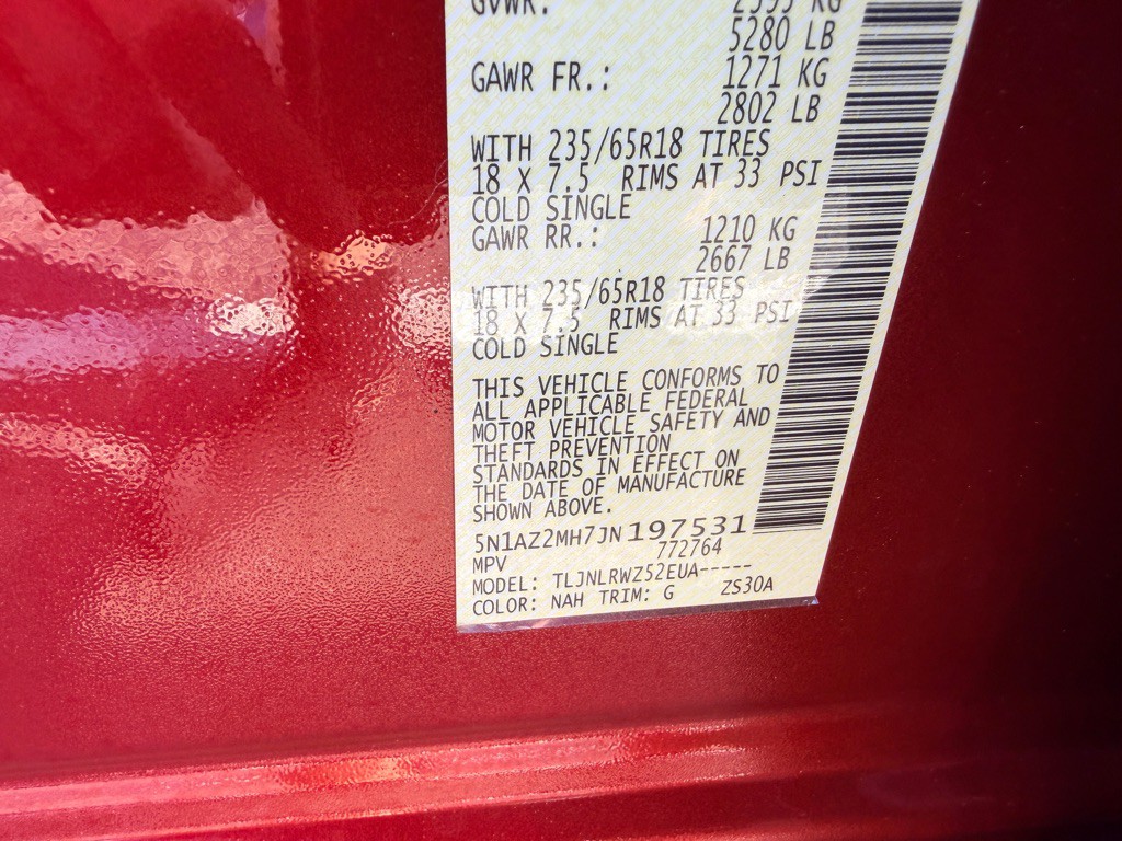 2018 Nissan Murano Image 13