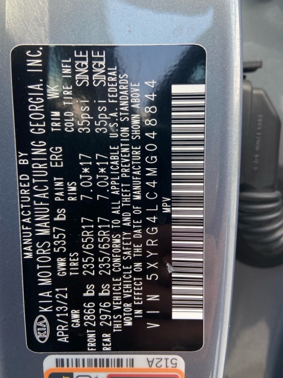 2021 Kia Sorento Image 37