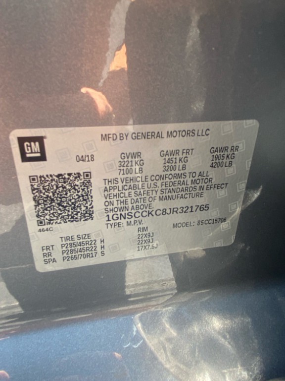 2018 Chevrolet Tahoe Image 37