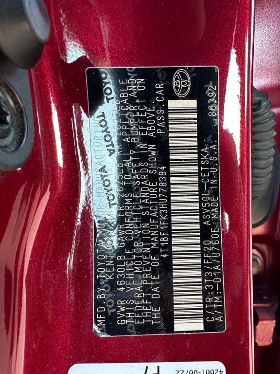 2017 Toyota Camry Image 38