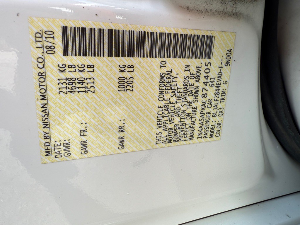 2010 Nissan Maxima Image 37