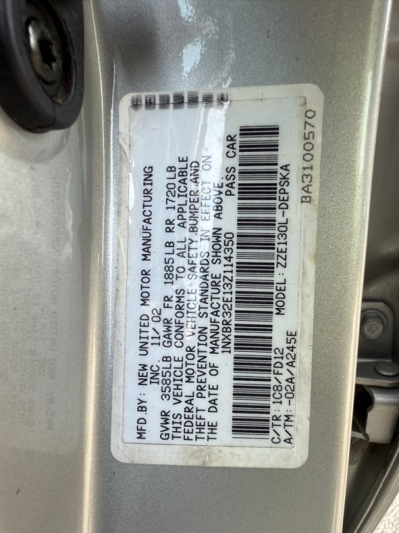 2003 Toyota Corolla Image 31