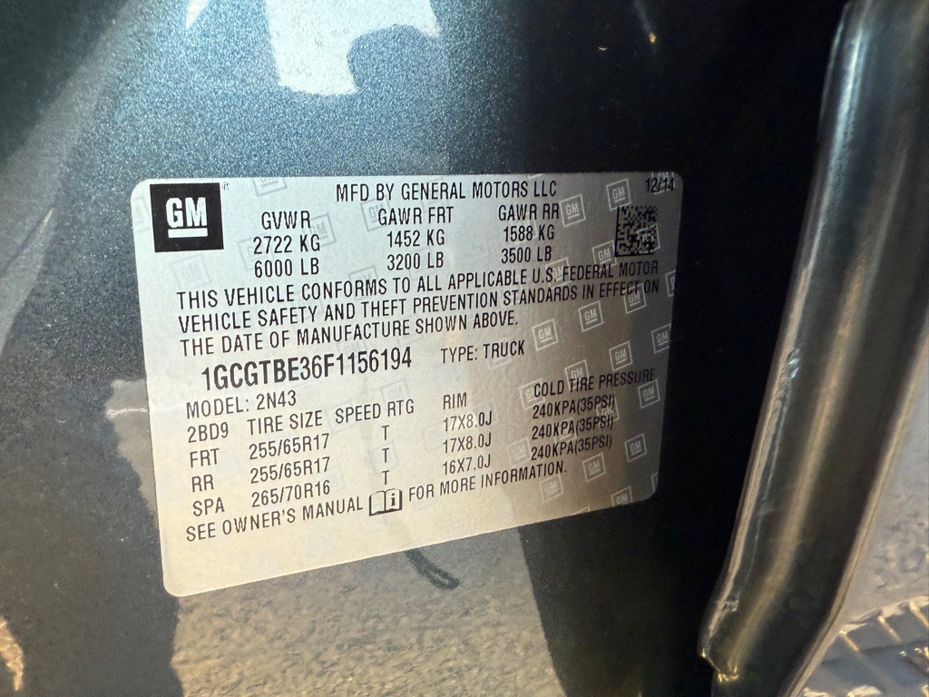 2015 Chevrolet Colorado Image 46