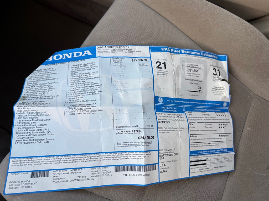 2008 Honda Accord Image 22