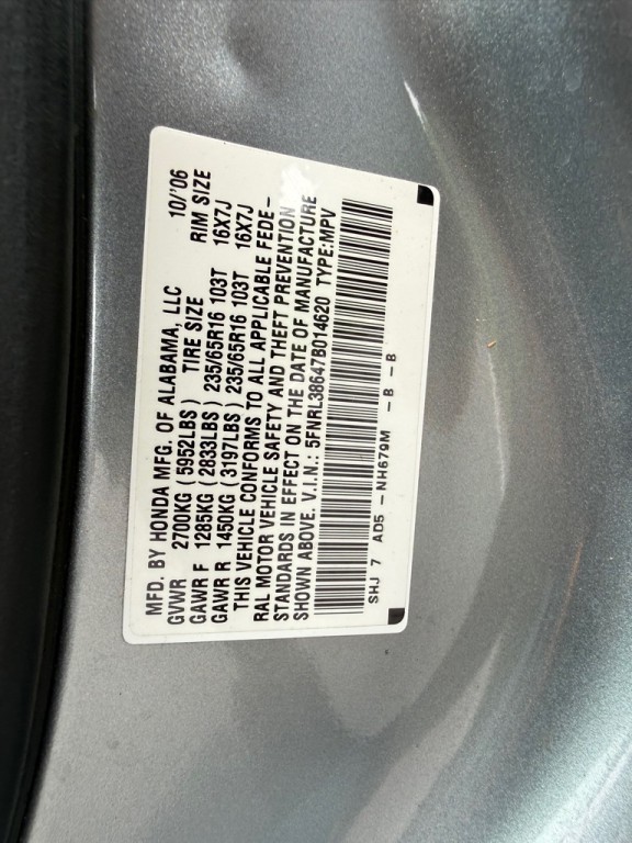 2007 Honda Odyssey Image 40