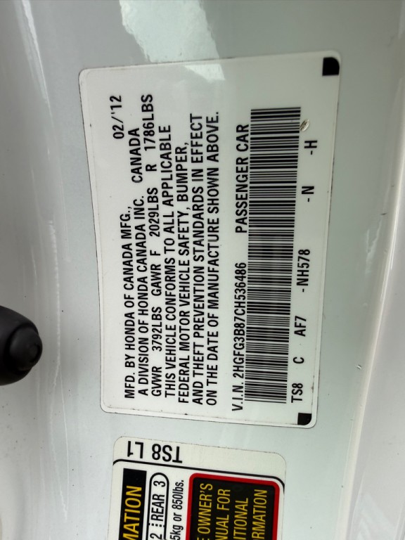 2012 Honda Civic Image 34