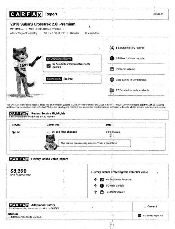 2018 Subaru Crosstrek Image 13