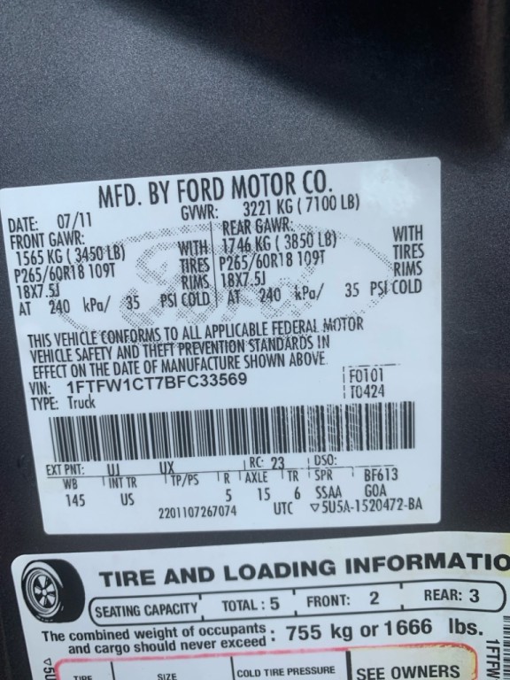 2011 Ford F-150 Image 10