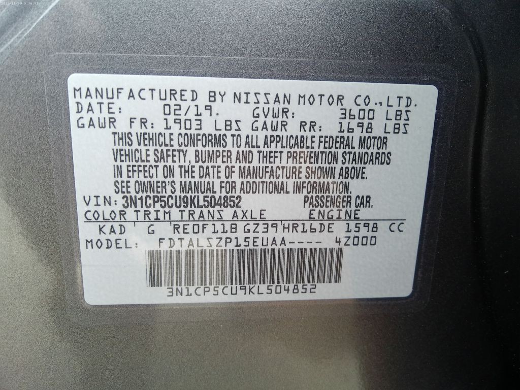 2019 Nissan Kicks Image 12