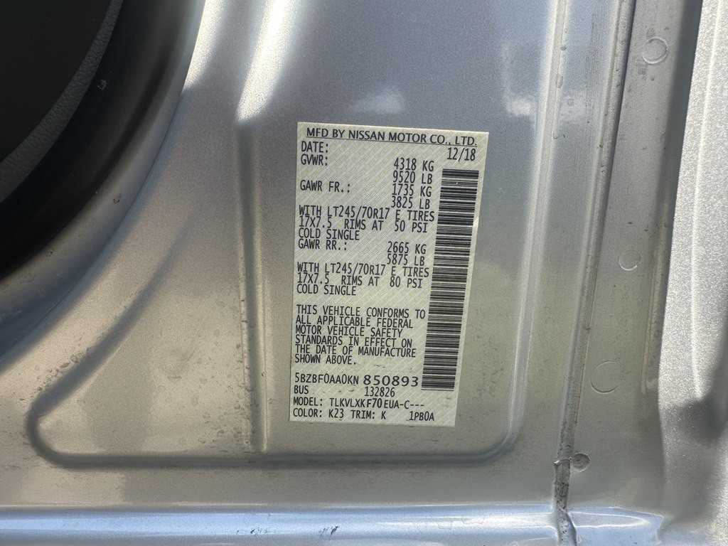 2019 Nissan NV Image 21