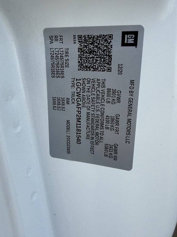 2021 Chevrolet Express Image 14