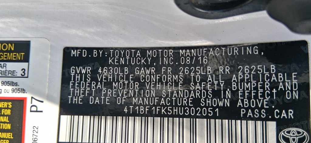 2017 Toyota Camry Image 40