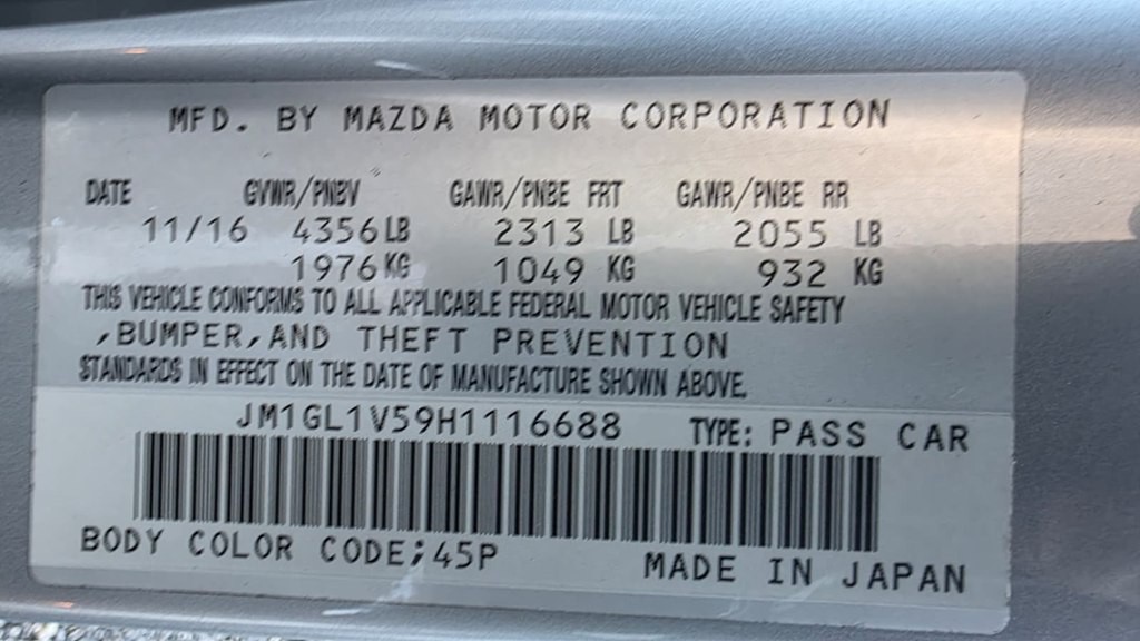 2017 Mazda Mazda6 Image 38