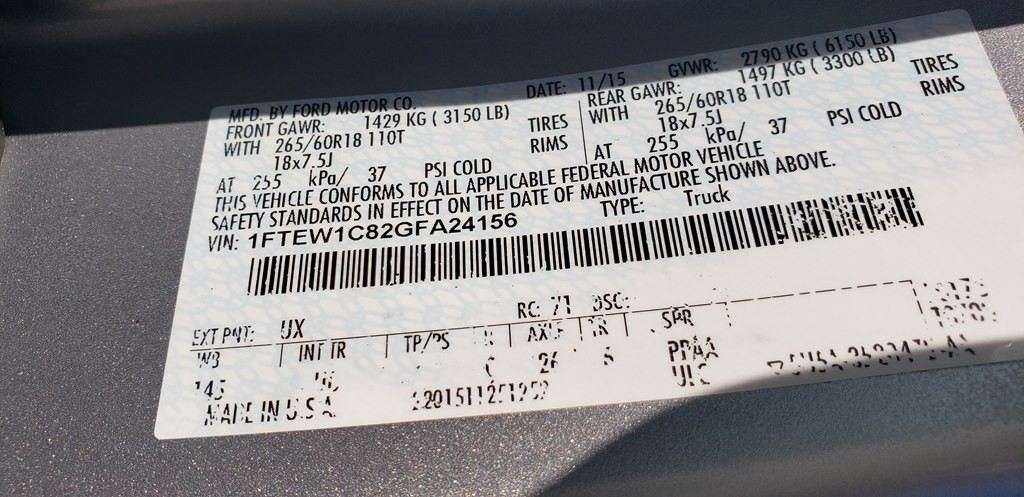 2016 Ford F-150 Image 44