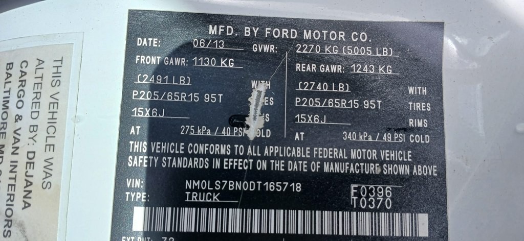 2013 Ford Transit Connect Image 40