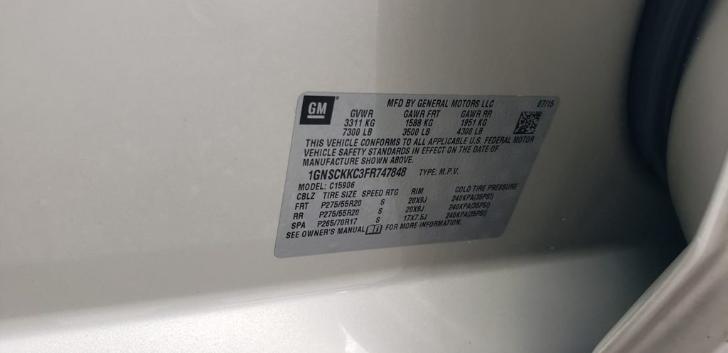 2015 Chevrolet Suburban Image 37