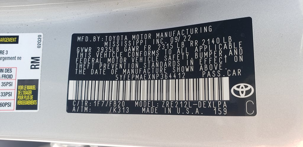 2022 Toyota Corolla Image 24