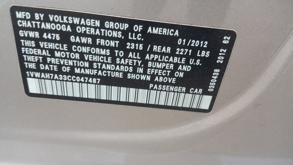 2012 Volkswagen Passat Image 27