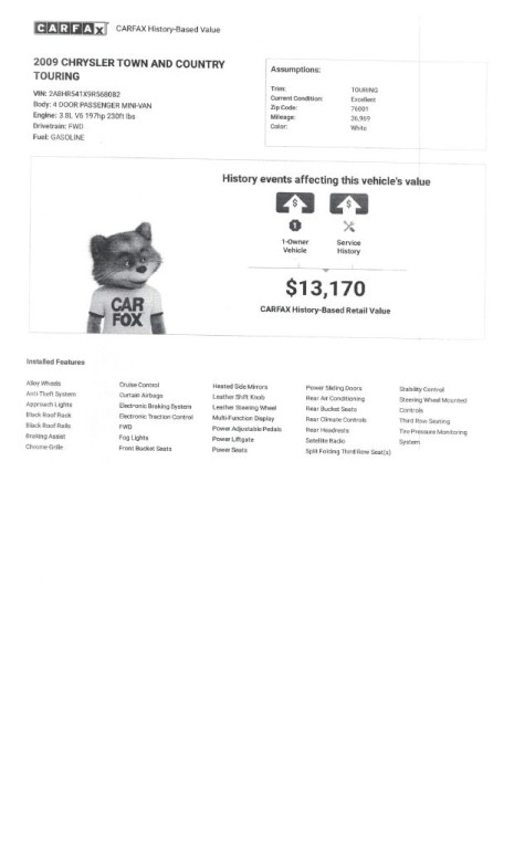 2009 Chrysler Town & Country Image 49