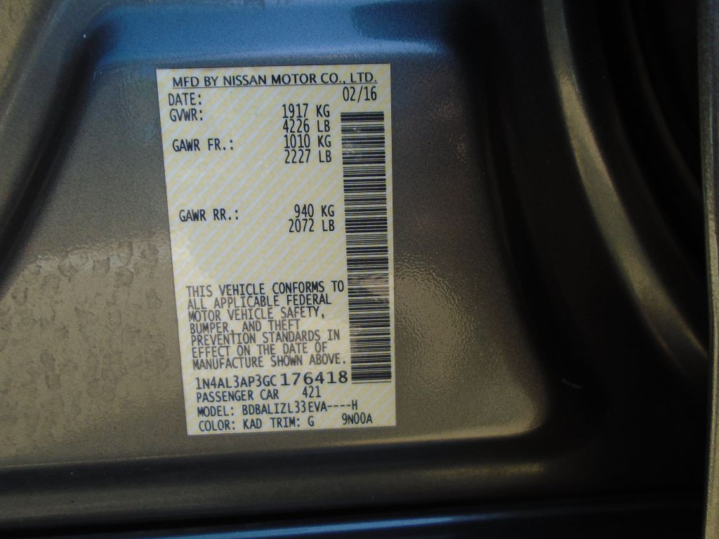 2016 Nissan Altima Image 25