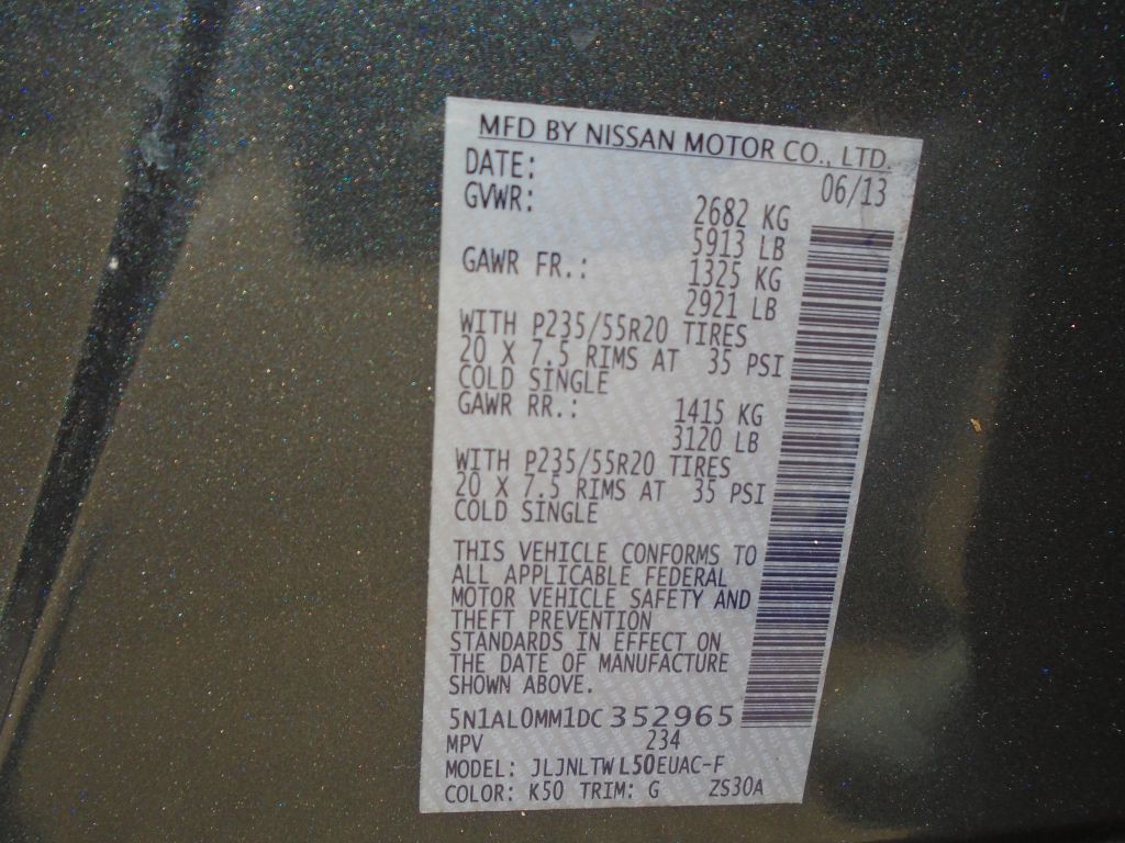 2013 INFINITI JX35 Image 30