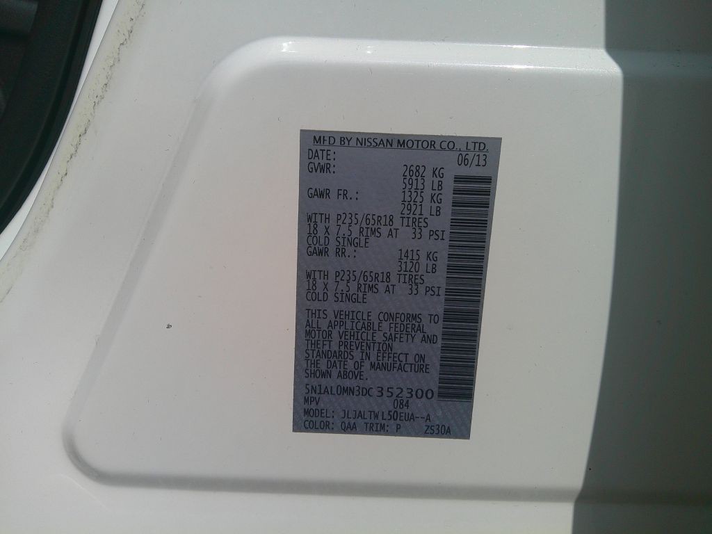 2013 INFINITI JX35 Image 28