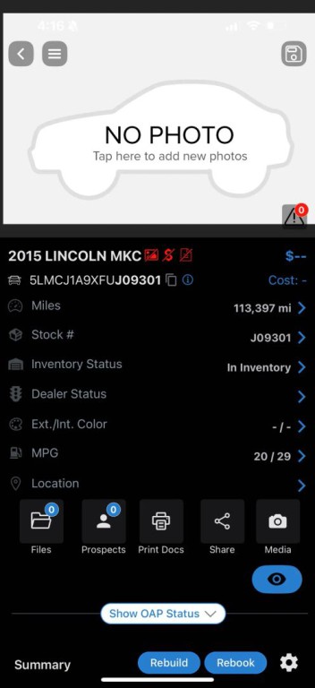 2015 Lincoln MKC Image 21