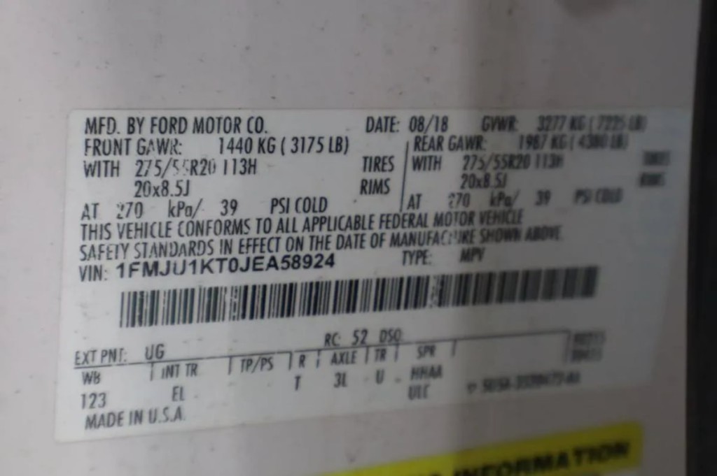 2018 Ford Expedition Image 34