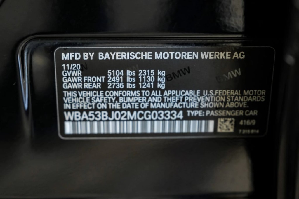 2021 BMW 5 Series Image 57