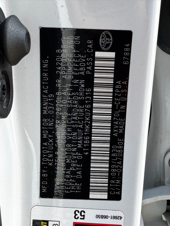 2019 Toyota Camry Image 34