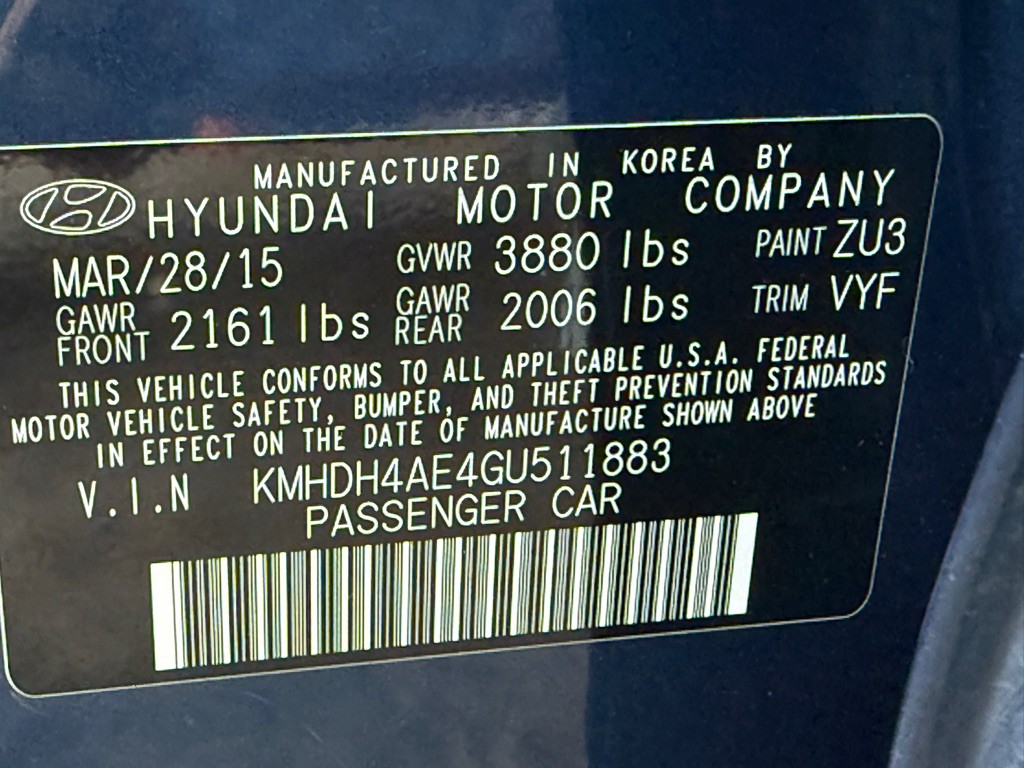 2016 Hyundai Elantra Image 30