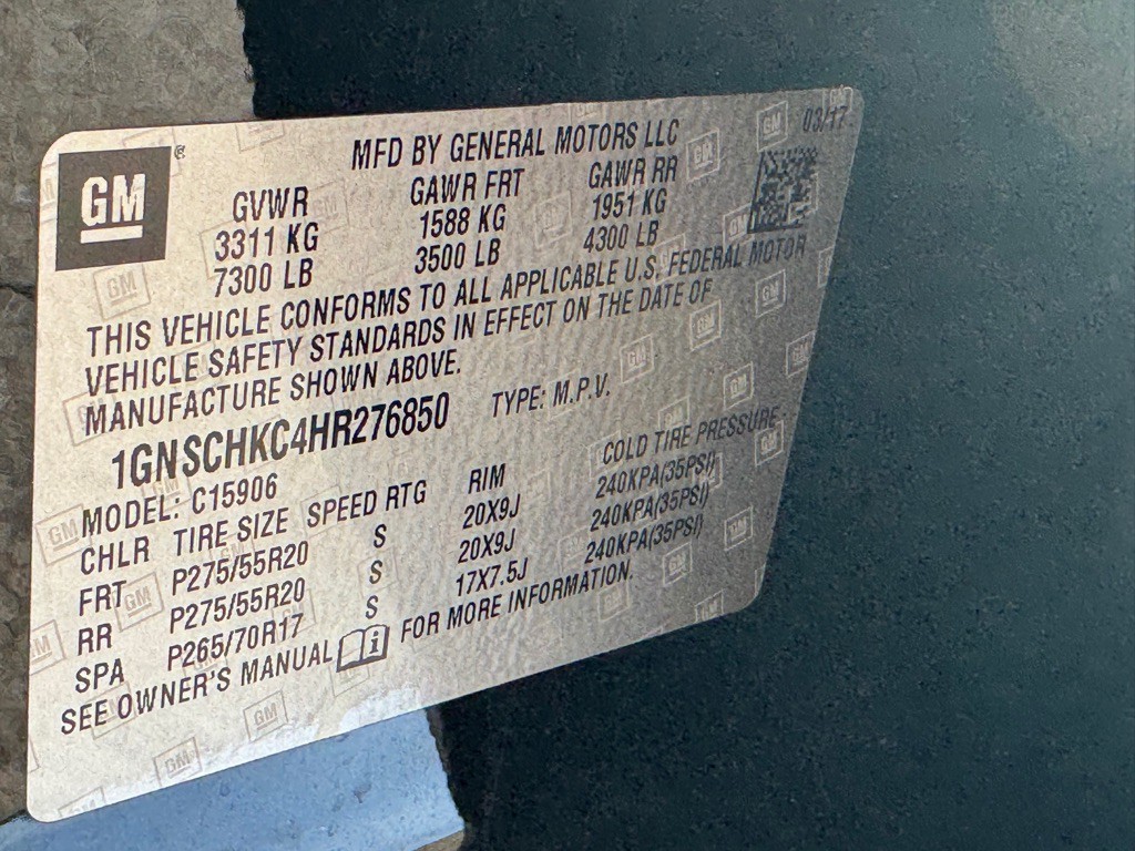 2017 Chevrolet Suburban Image 44