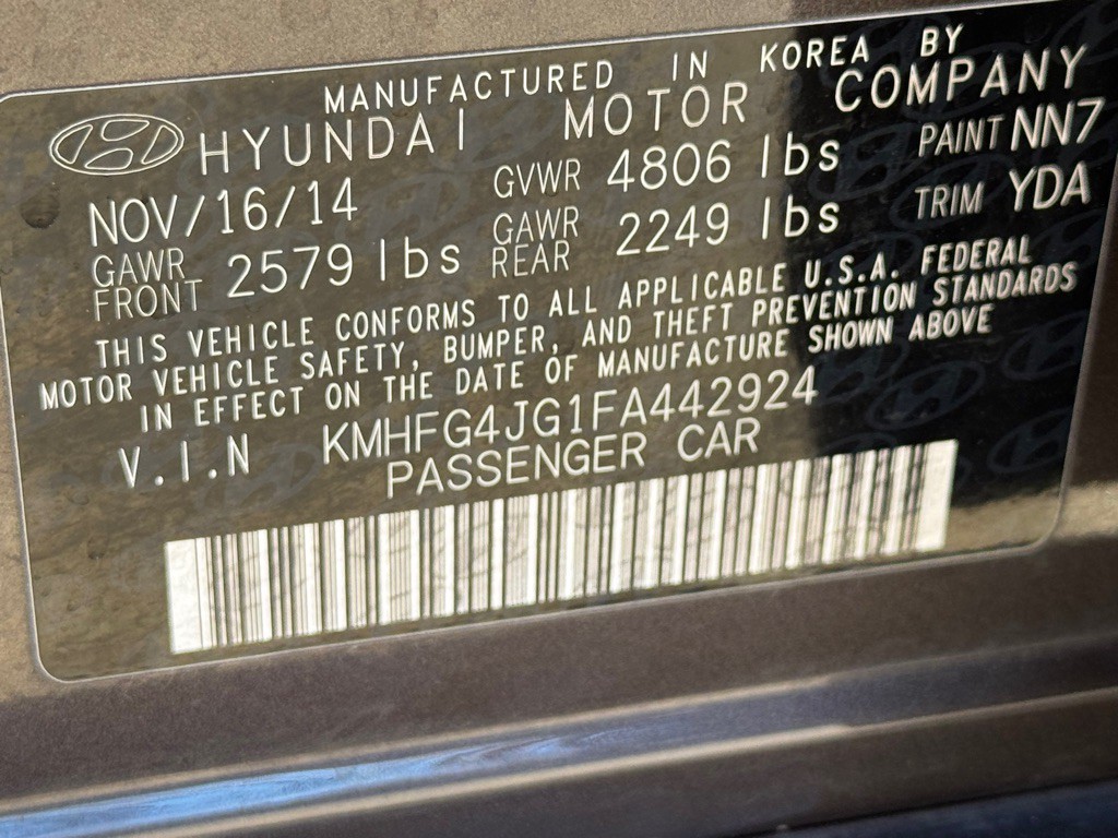 2015 Hyundai Azera Image 33