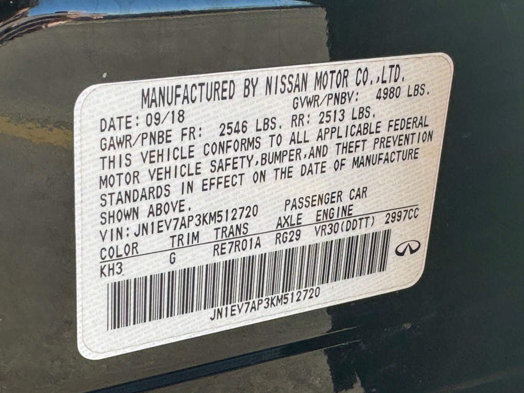 2019 INFINITI Q50 Image 32