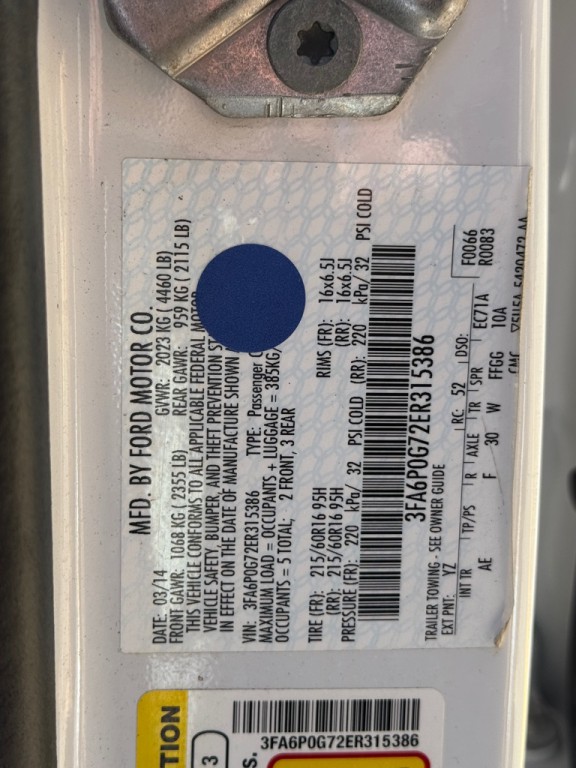 2014 Ford Fusion Image 29