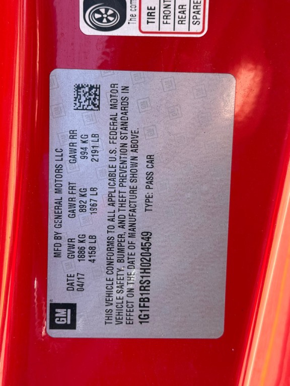 2017 Chevrolet Camaro Image 26